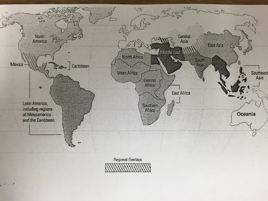 World Regions Map Ap World History More Maps! - Mr. Pitts- Ap World History And Sociology