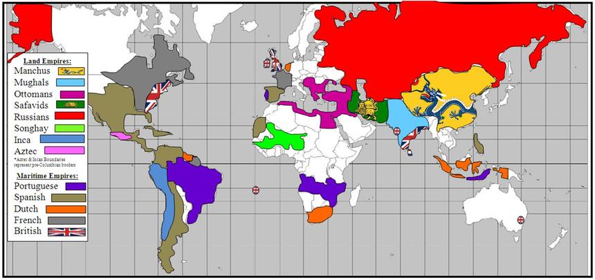 World Map 1750 Study Guide